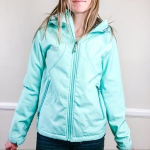 Turquoise Burton Fur Lined Snow jacket